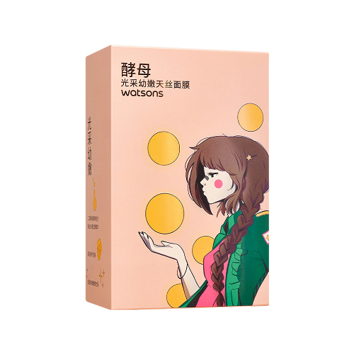 屈臣氏酵母光采幼嫩天絲面膜