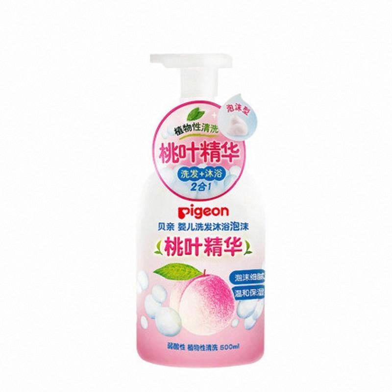 貝親嬰兒洗發沐浴泡沫（桃葉精華）