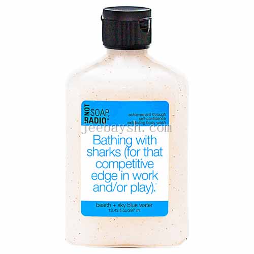 Not Soap Radio Bathing with sharks  Exfoliating Body Wash 