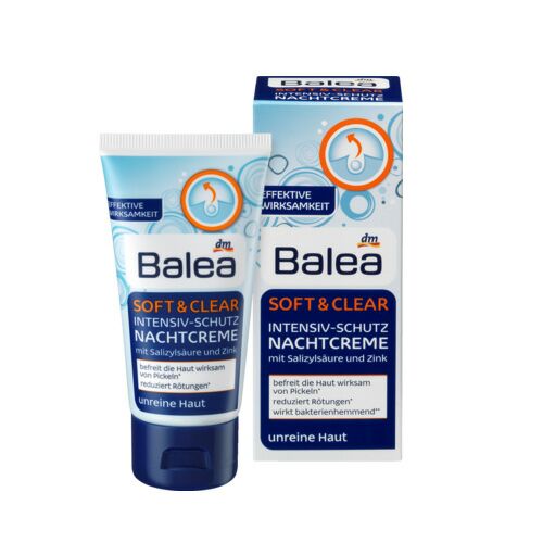 Balea  芭樂雅柔皙凈顏補水保濕深層修護晚霜