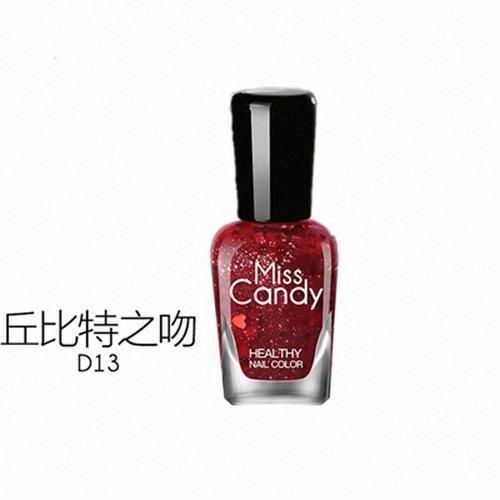 MissCandy健康甲油D13丘比特之吻/正紅桃心