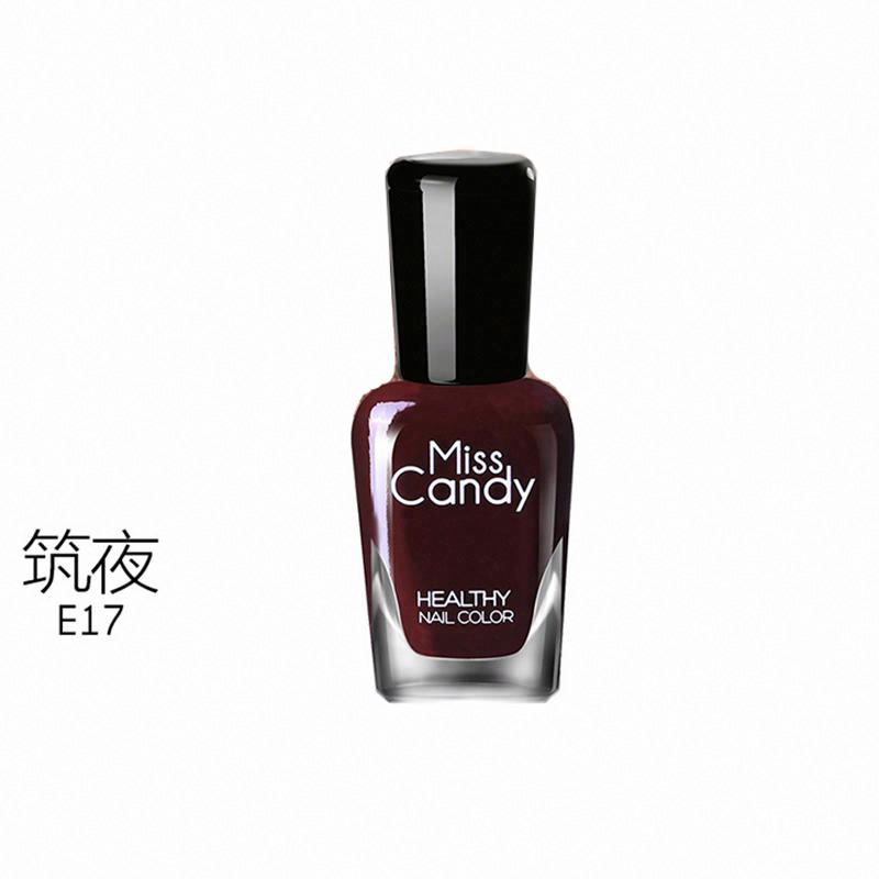 MissCandy健康甲油E17筑夜/黑紅色