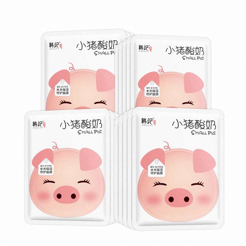 韓紀小豬酸奶水光保濕修護面膜