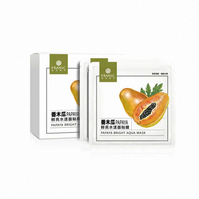 法蘭琳卡番木瓜鮮亮水漾面貼膜