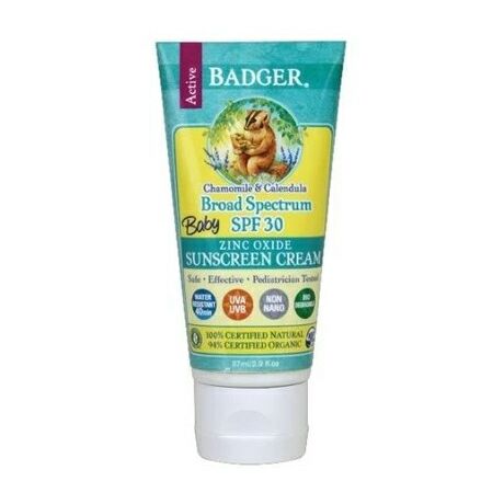 Badger天然物理嬰兒防曬霜 SPF 30 （洋甘菊金盞花）