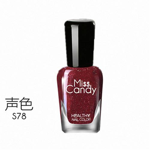 MissCandy健康甲油S78聲色/鐳射醬紅