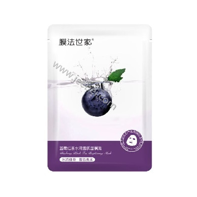 膜法世家藍莓紅茶水潤雪肌面膜貼