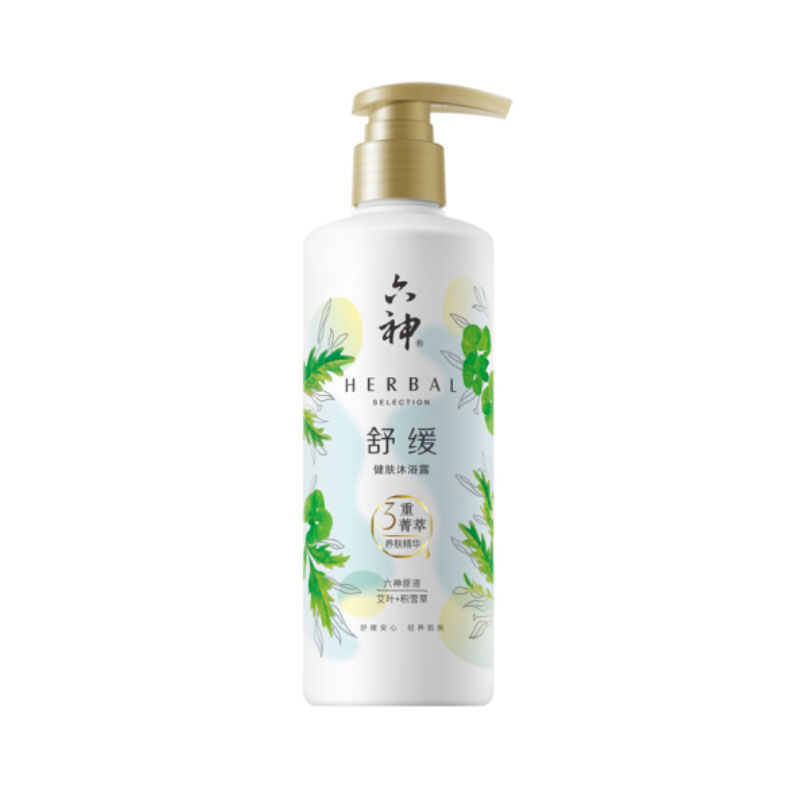 六神舒緩健膚沐浴露（艾葉+積雪草）
