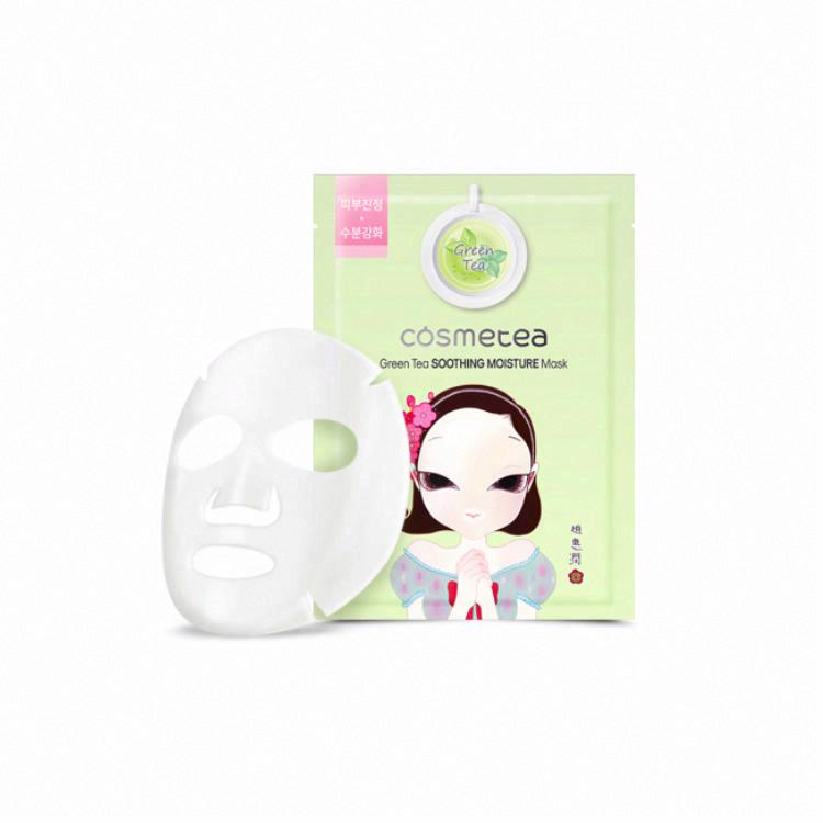 珂思美媞 綠茶舒緩保濕面膜