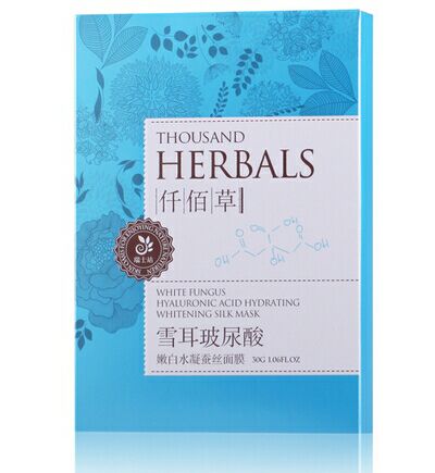 仟佰草雪耳玻尿酸嬌嫩水凝蠶絲面膜