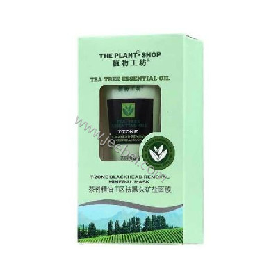 植物工坊茶樹精油T區祛黑頭礦鹽面膜