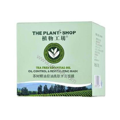 植物工坊茶樹精油控油亮膚水洗面膜