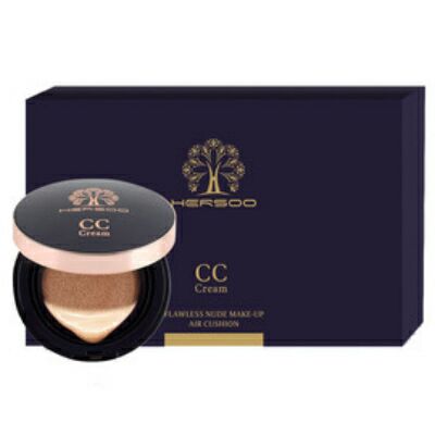 HERSOO 晶透無暇裸妝修顏氣墊CC霜（自然色）