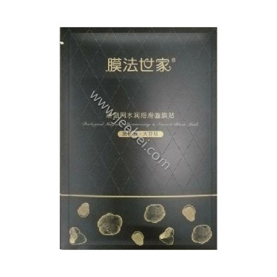 膜法世家黑磁網水潤細滑面膜貼（黑松茸+大豆肽）