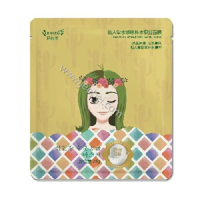 容園美 仙人掌水哆哆補水原絲面膜