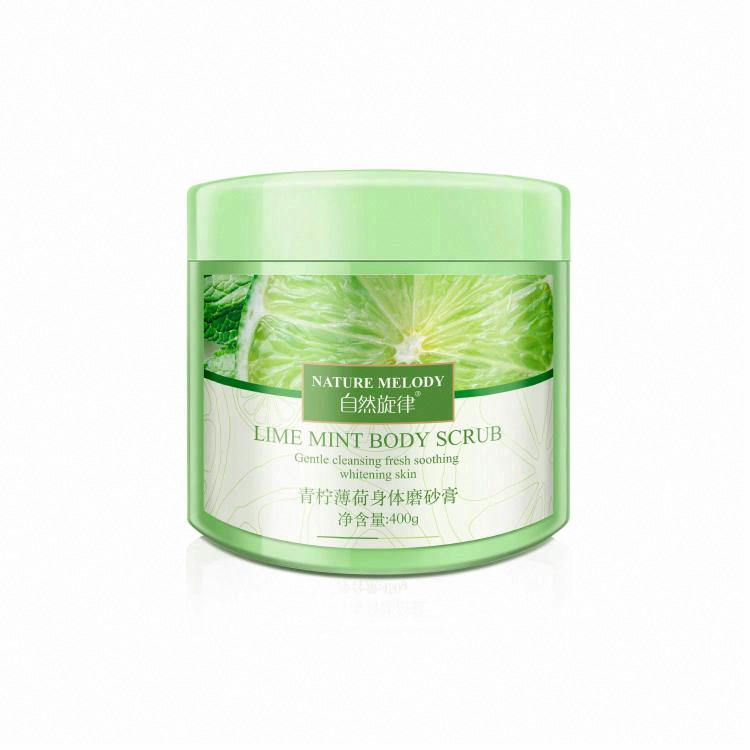 自然旋律青檸薄荷身體磨砂膏