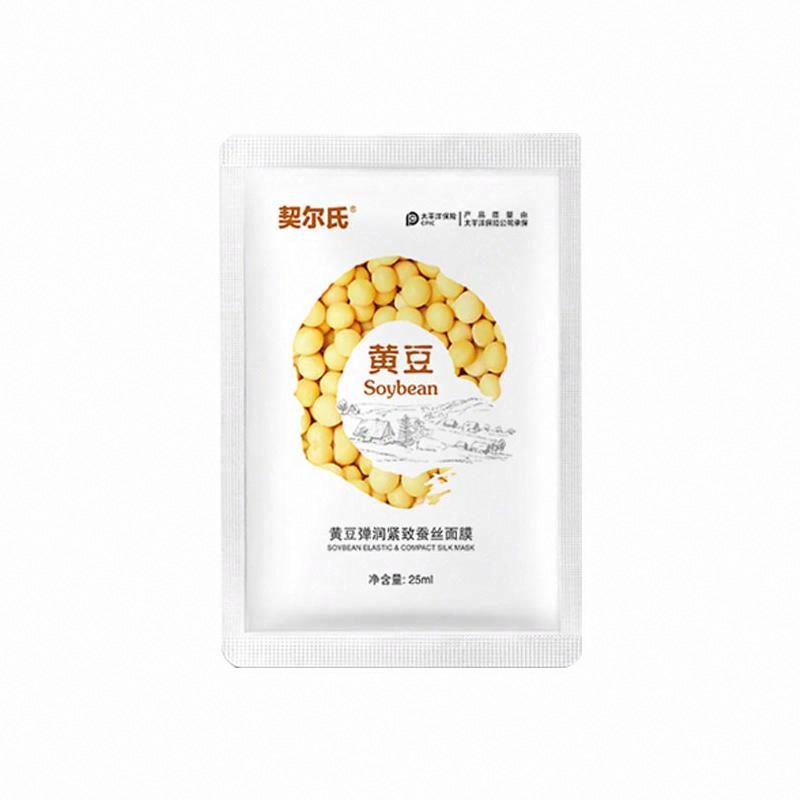 契爾氏黃豆彈潤緊致蠶絲面膜