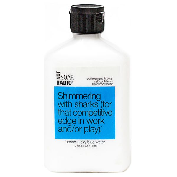 Not Soap Radio Shimmering with sharks  Hand/Body Lotion