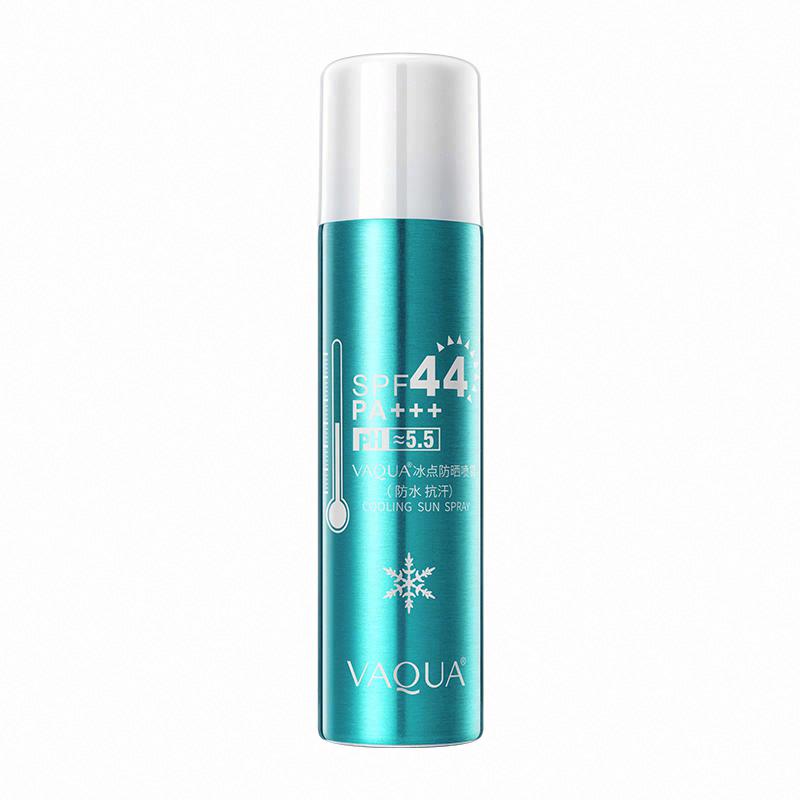 VAQUA冰點防曬噴霧（防水 抗汗）浴前SPF44PA+++，浴后SPF25PA+++