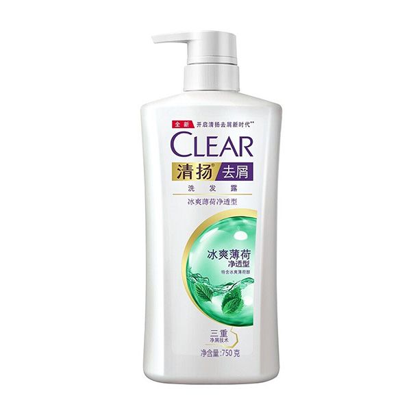 清揚去屑洗發露冰爽薄荷凈透型