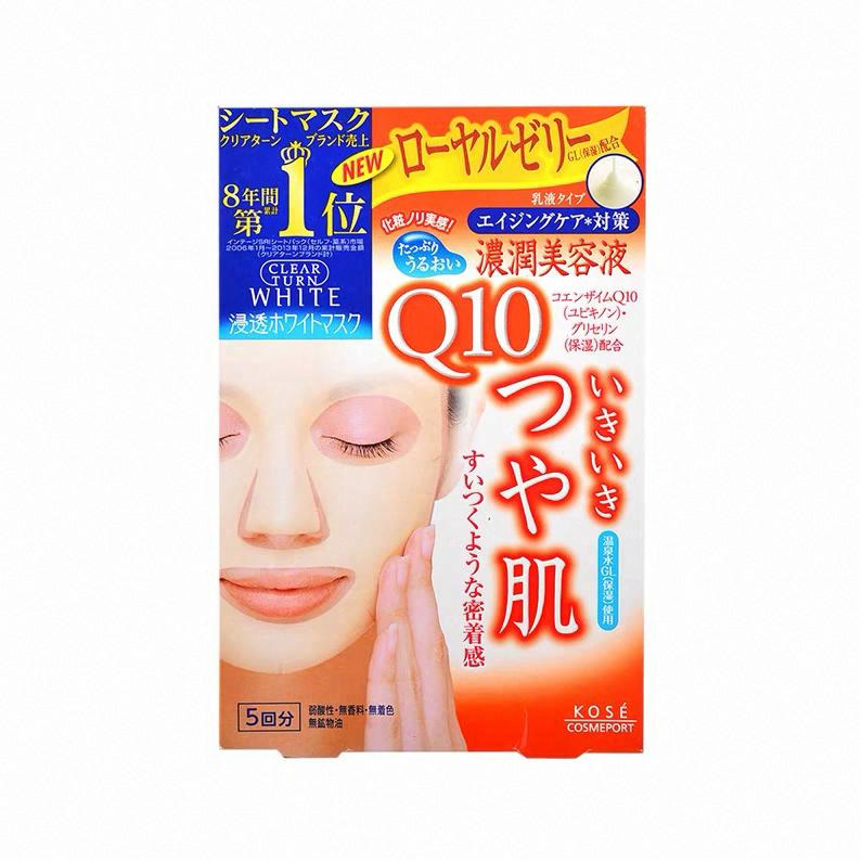 高絲 CLEAR TURN 輔酶Q10精華美肌面膜