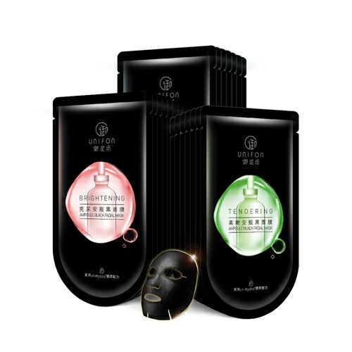 御泥坊安瓶黑面膜禮盒-柔嫩安瓶黑面膜