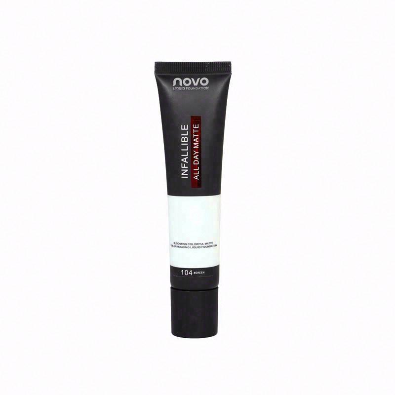 novo綻放溢彩啞光持色粉底液104#綠色