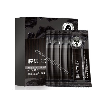 膜法世家男士控油勁爽炭泥面膜