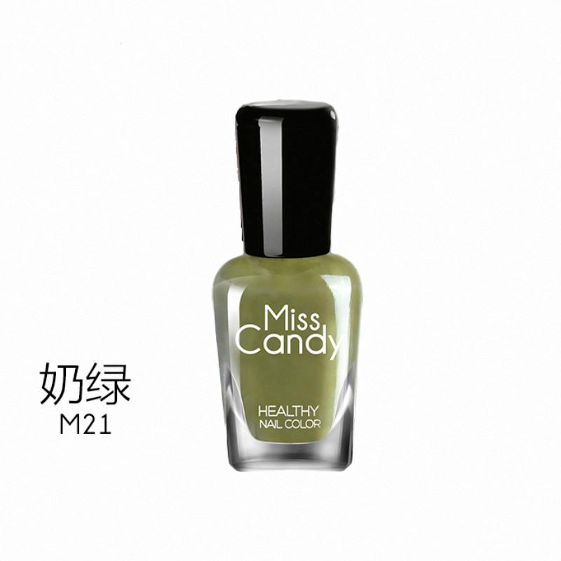 MissCandy健康甲油M21奶綠/抹茶綠