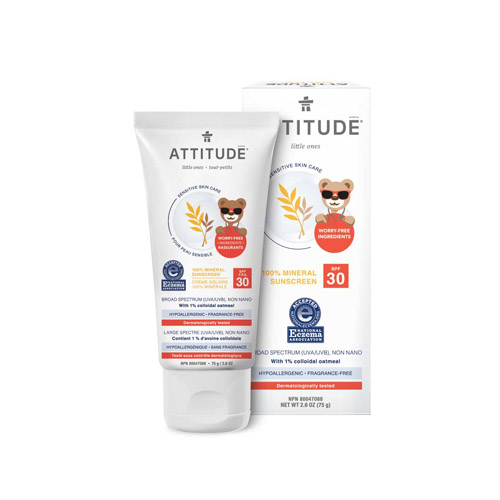 Attitude 兒童防曬霜無香型SPF30