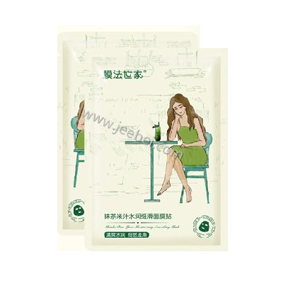 膜法世家抹茶米汁水潤細滑面膜貼