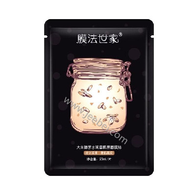 膜法世家大米酵素水潤雪肌黑面膜貼