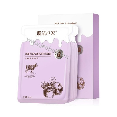 膜法世家  藍莓優格水嫩亮膚奶皮面膜